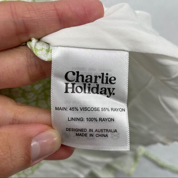 Charlie Holiday Floral Wrap Dress NWT - Picture 9 of 11